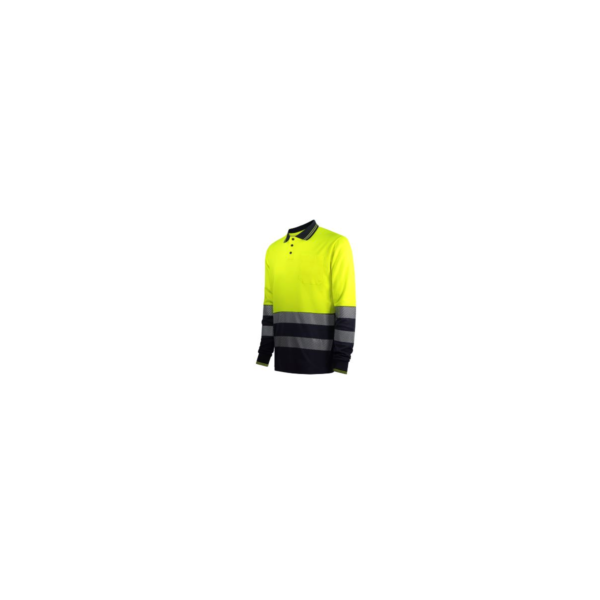Polo de AV, bicolor, faixas segmentadas, m/ comprida. - Farprotec ...
