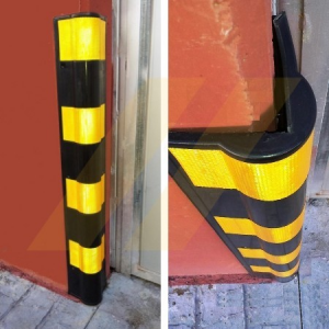 Protetor de esquina em borracha, Dim:880x110+110x11mm