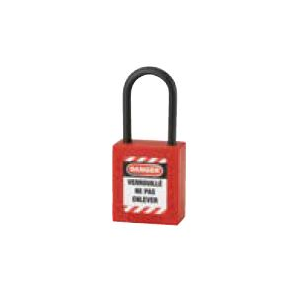 Cadeado Thirard, em ABS, argola em nylon de 38mm, Ø4,76mm.