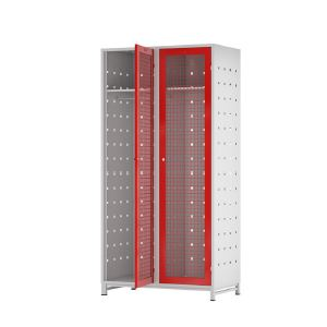 Armário Bombeiros duplo, com 2 portas, com 200 x100 x55 cm.