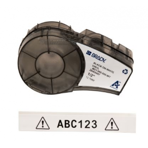 Fita de etiquetas Brady M21-500-595-WT, fundo branco.