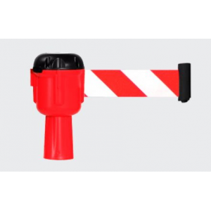 Cinta extensível até 10M, Verm/Branco, para colocar em cone.
