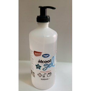 Alcool gel com 70% vol. Embalagem de 500ml