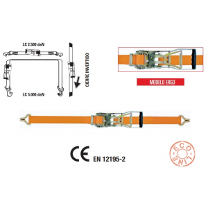Sistema de amarração de carga ERGO, capacidade até 5000kg