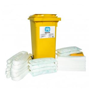 Kit New Pig, absorção para óleos, com contentor. Cap. 133,5L