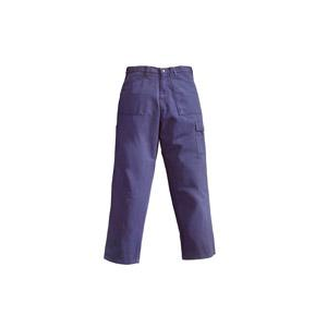 Calça I.100% Algodão Azul, com um bolso lateral