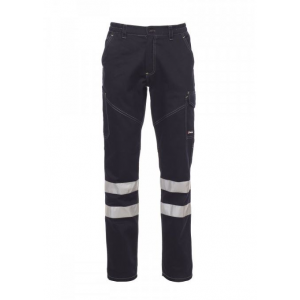 Calça Worker Winter Reflex, com faixas refletoras. 100% alg.