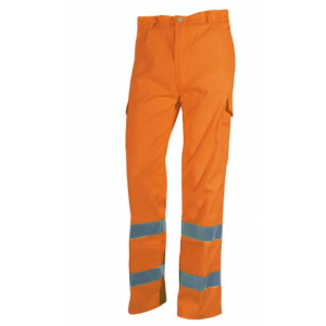 Calça de alta visibilidade, 80% poliéster 20% algodão, 240 g