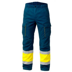 Calça de AV, bicolor, 65% poliéster / 35% algodão. 245 g/m2.