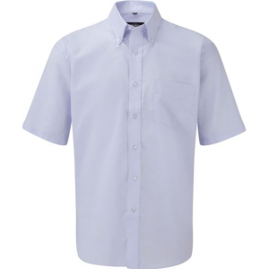 Camisa Oxford de homem, m/ curta.70% algodão e 30% poliester