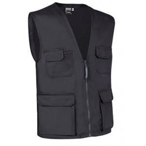 Colete multibolsos leve, 65% poliéster, 35% algodão, 200g/m2