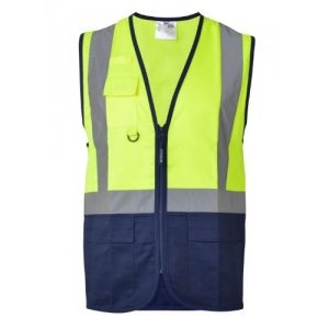 Colete de AV Atlanta, tipo safari, 100% poliéster. 200 g/m2.