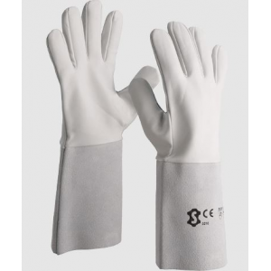 Luva para soldadura TIG 3200W, em pele, cano 15cm.