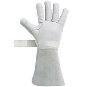 Luva em pele, Sobreluva Dieléctrica. Com aperto de pulso.