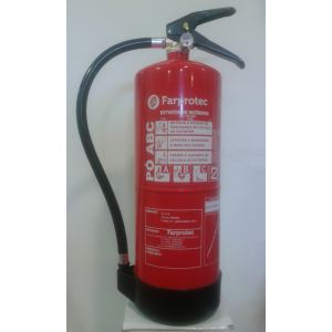Extintor de Inox Pó ABC 40 c/6 Kg, eficacia 27 A- 183 B- C