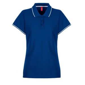 Pólo bicolor de senhora, 100% algodão, 195 195 g/m².