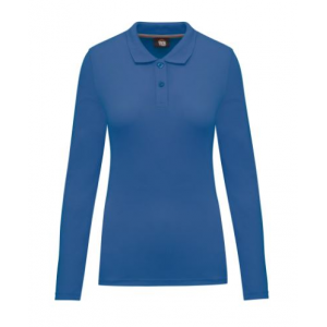 Pólo de senhora, m/ comprida, lavável a 60º.