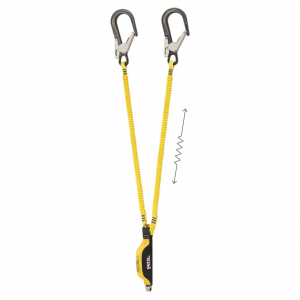 Corda em Y Petzl ABSORBICA Y FLEX, 2 mts, 2 mosq de 60mm.