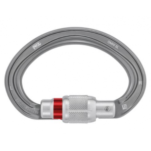 Mosquetão semicircular Petzl Omni, aperto de rosca. 21mm.