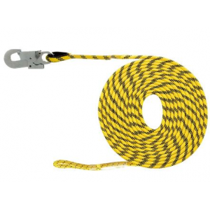 Linha de vida horizontal, em corda, com 5 metros.