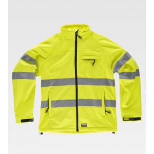 Softshell em AV, 96% Poliéster 4% Elastano. 330 g/m2.
