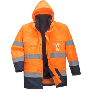 Parka leve em AV, 3 em 1, poliéster revestido a PU.