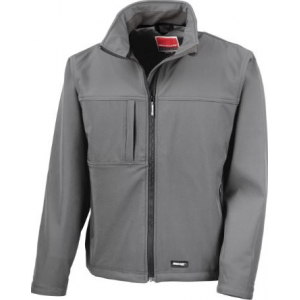 Casaco softshell, membrana TPU, 93% poliéster; 7% elastano.