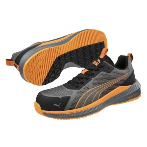 Sapatilha Puma SLIDE GREY/ORANGE, ESD HRO. Livre de metais.