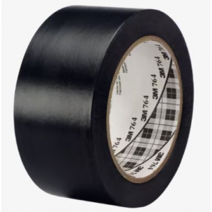 Fita autocolante em vinil 3M™ 764, preta, 50mmx 33mts.