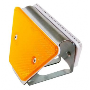 Refletor bidireccional para guardas metálicos (Rails).