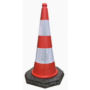 Cone ECO de 2 peças com 50 cm, com duas mangas refletoras.