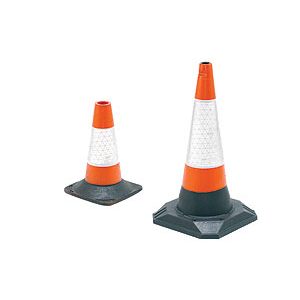 Cone Sinalização flexivel em PVC Reflectorizado 75 cm.