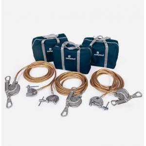 Equipamento ligação á terra p/a linhas aéreas MAT, 12KA/1s.