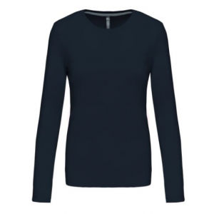T-Shirt de senhora, m/ comprida, 100% algodão, 180 g/m2.