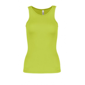 Top desportivo de senhora, 100% poliéster, 140 g/m2.