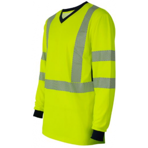 T-shirt de AV Quebec, m/comprida, 50% pol/ 50% polipropileno