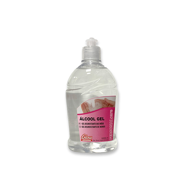 Gel alcool, embalagem de 500ml.