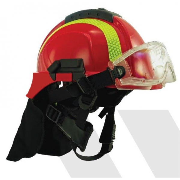 Capacete para Bombeiro Tytan Max HTM, com visor.