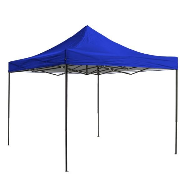 Tenda em aço, 3x3 mts, sem laterais. Montagem rápida.