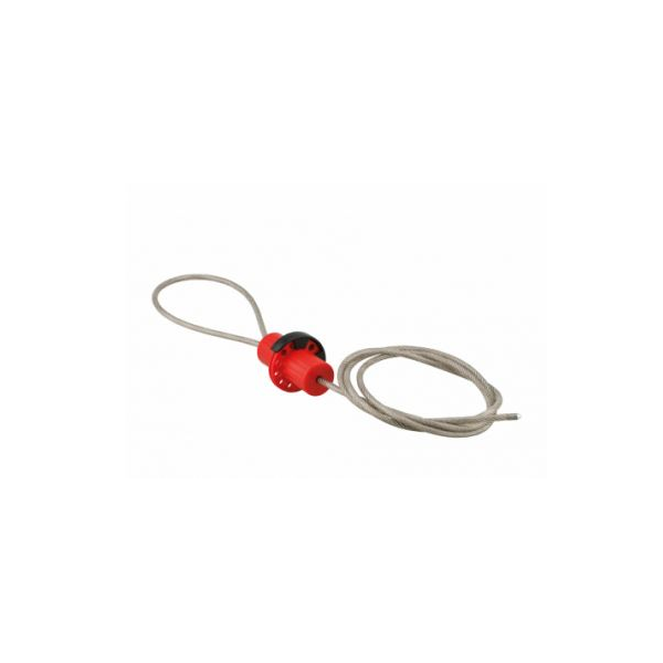 Cabo de bloqueio ajustável Ø 6 mm, comprimento 2mts. Isolado