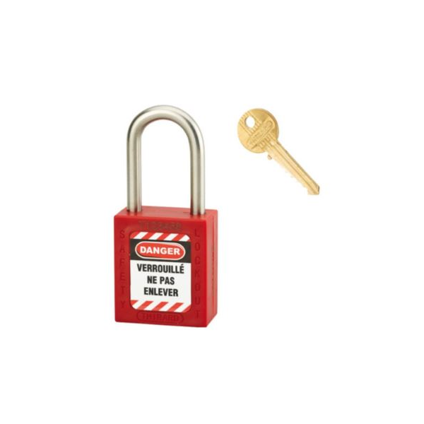 Cadeado Thirard, em Abs, 38mm, Diâmetro: 4,76mm.