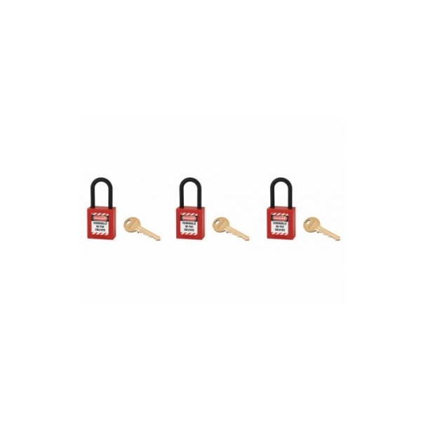 Kit LockOut / TagOut com 3 cadeados de 38mm.