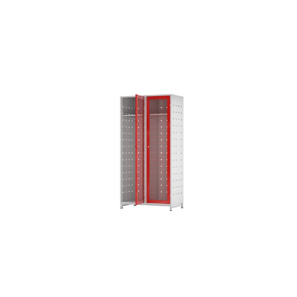 Armário Bombeiros duplo, com 2 portas, com 200 x100 x55 cm.