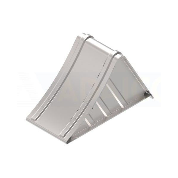 Calço de roda em aço galvanizado. Para camiões.