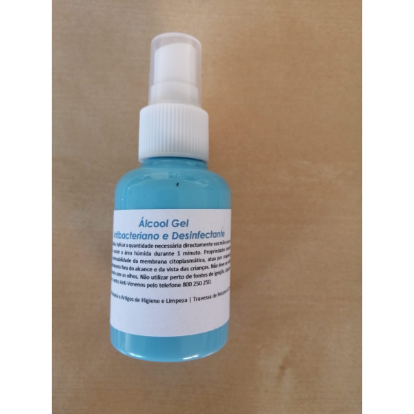 Spray de Alcool-Gel 50 ml antibacteriano e desinfecta