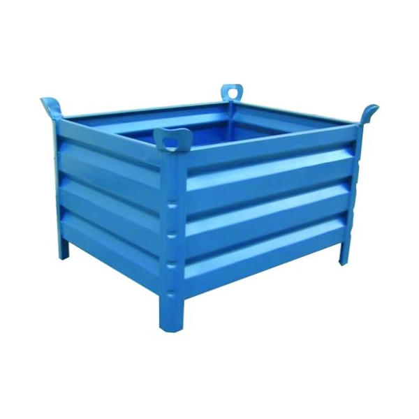 Contentor metálico, 120 x 100 x 50cm. Cap. de carga: 2000kg.