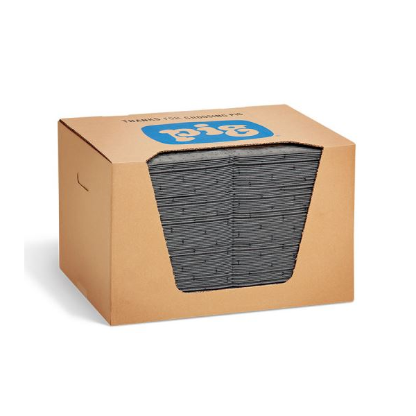 Folha absorvente New Pig, absorção universal. Caixa de 100u.