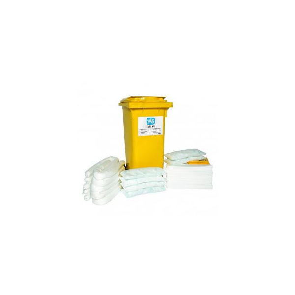 Kit New Pig, absorção para óleos, com contentor. Cap. 133,5L