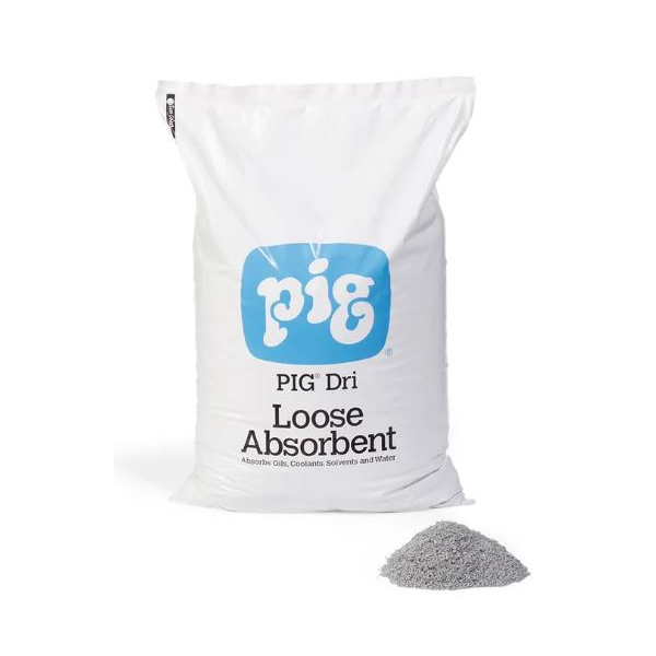 Absorvente Mineral PIG® Dri, saco de 18,1 kgs.