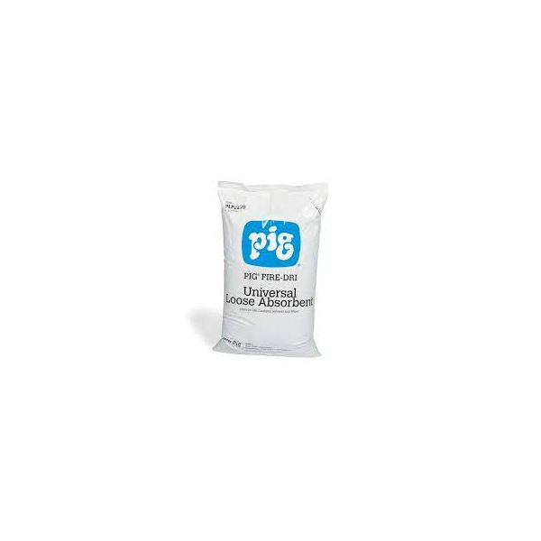 Absorvente granulado NEW PIG ignifugo, saco 6KG, cap. 15lts.